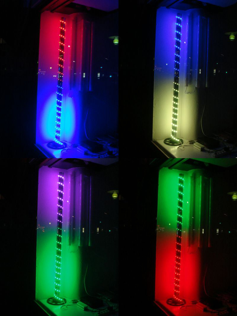 Rgb led smd flexband lichtband strip band lauflicht multi color ...